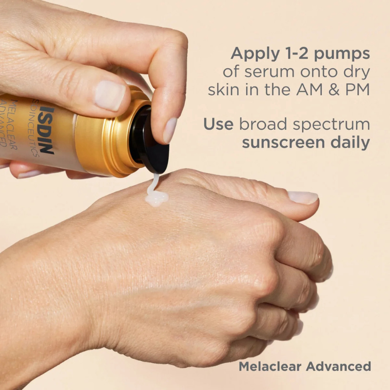 How to apply ISDIN Melaclear Advanced 50 ml / 1.7 fl oz