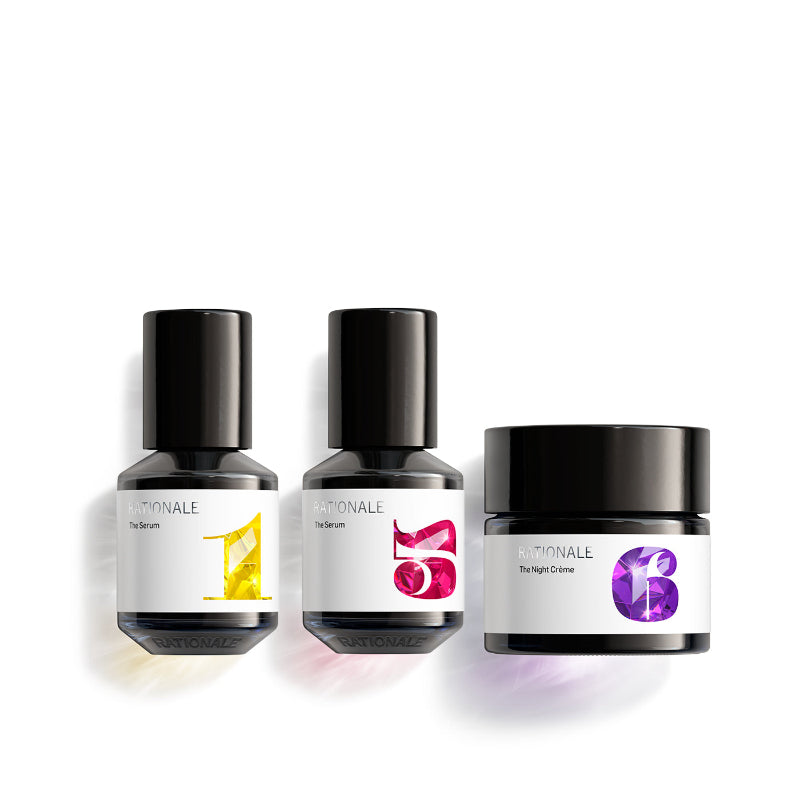 RATIONALE Anti-Ageing Trio #1 The Serum, #5 The Serum, #6 The Night Crème products