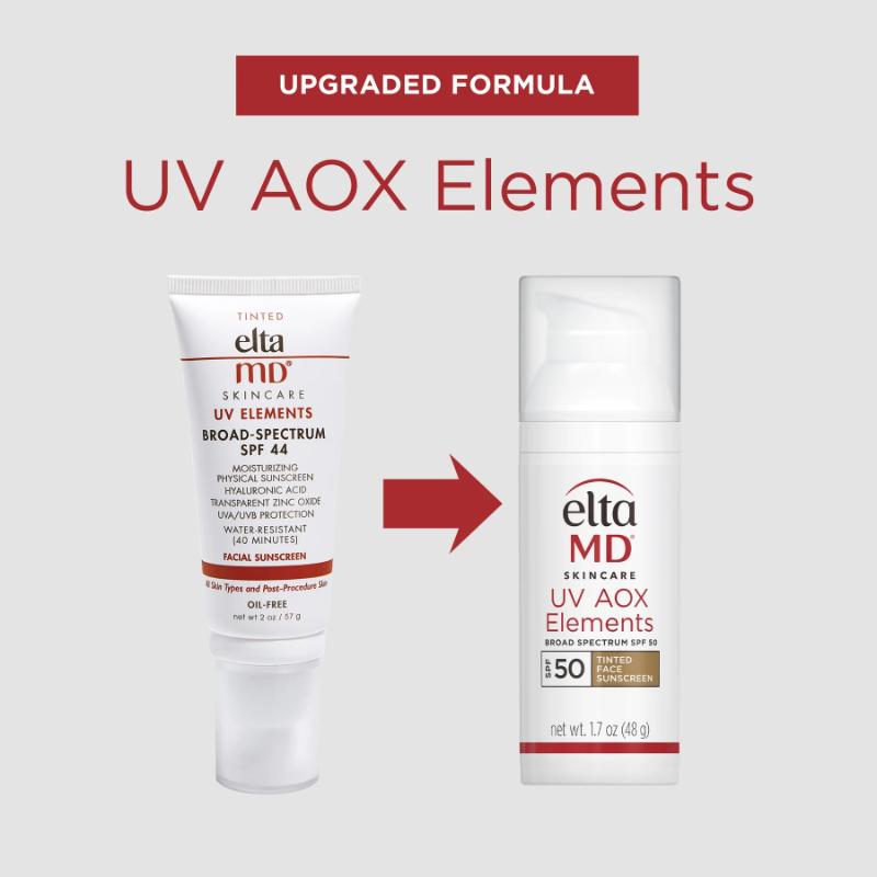 EltaMD UV AOX Elements Broad-Spectrum SPF 50 upgraded formula 