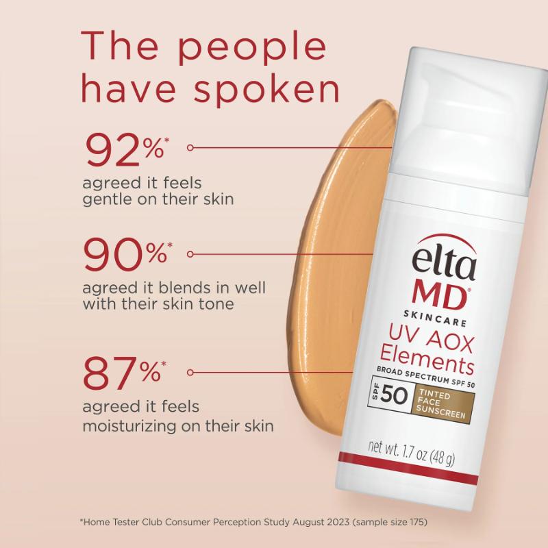 EltaMD UV AOX Elements Broad-Spectrum SPF 50 tinted face sunscreen