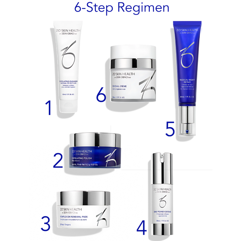 ZO skin health Aggressive Anti-Aging Program complete 6 step regimen