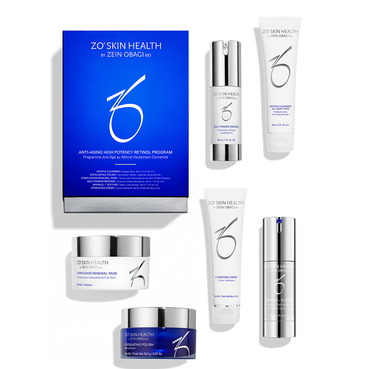 ZO Skin Health Anti-Aging High Potency Retinol Program full kit