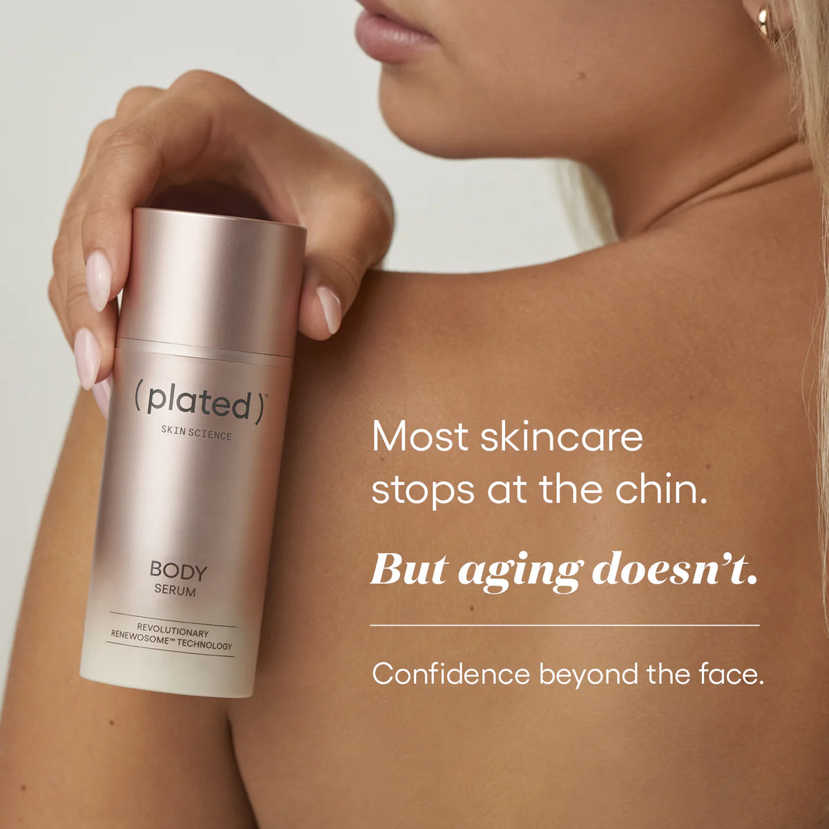 ( plated )™ Skin Science BODY Serum model image
