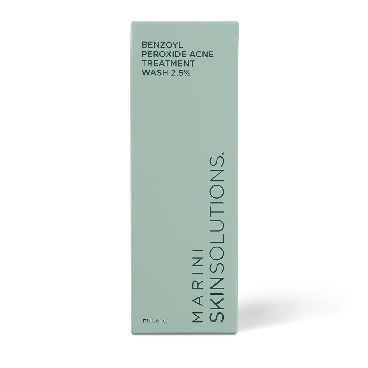 Marini Skin Solutions Benzoyl Peroxide Acne Treatment Wash 2.5%. 178mL/6 fl oz box
