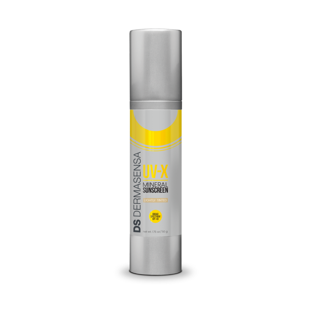 Dermasensa UV-X Mineral Sunscreen SPF 40 Lightly Tinted, 1.75oz pump bottle