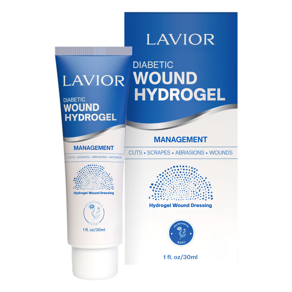 Lavior Diabetic Wound Hydrogel 1 fl oz / 30 mL tube and box