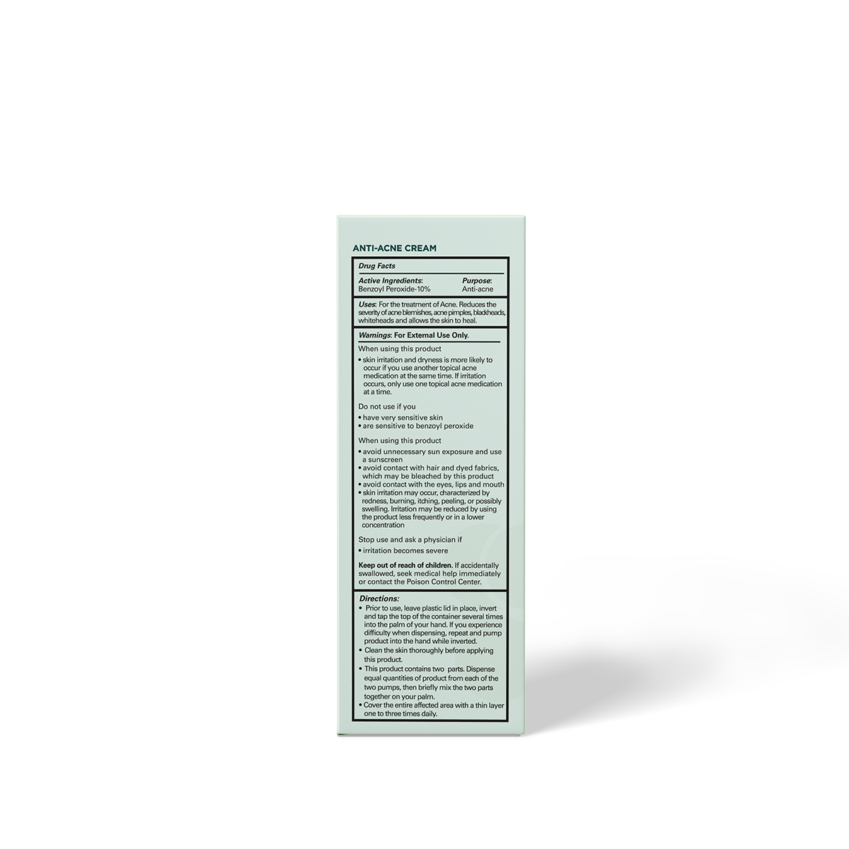 Marini Skin Solutions Duality back of box
