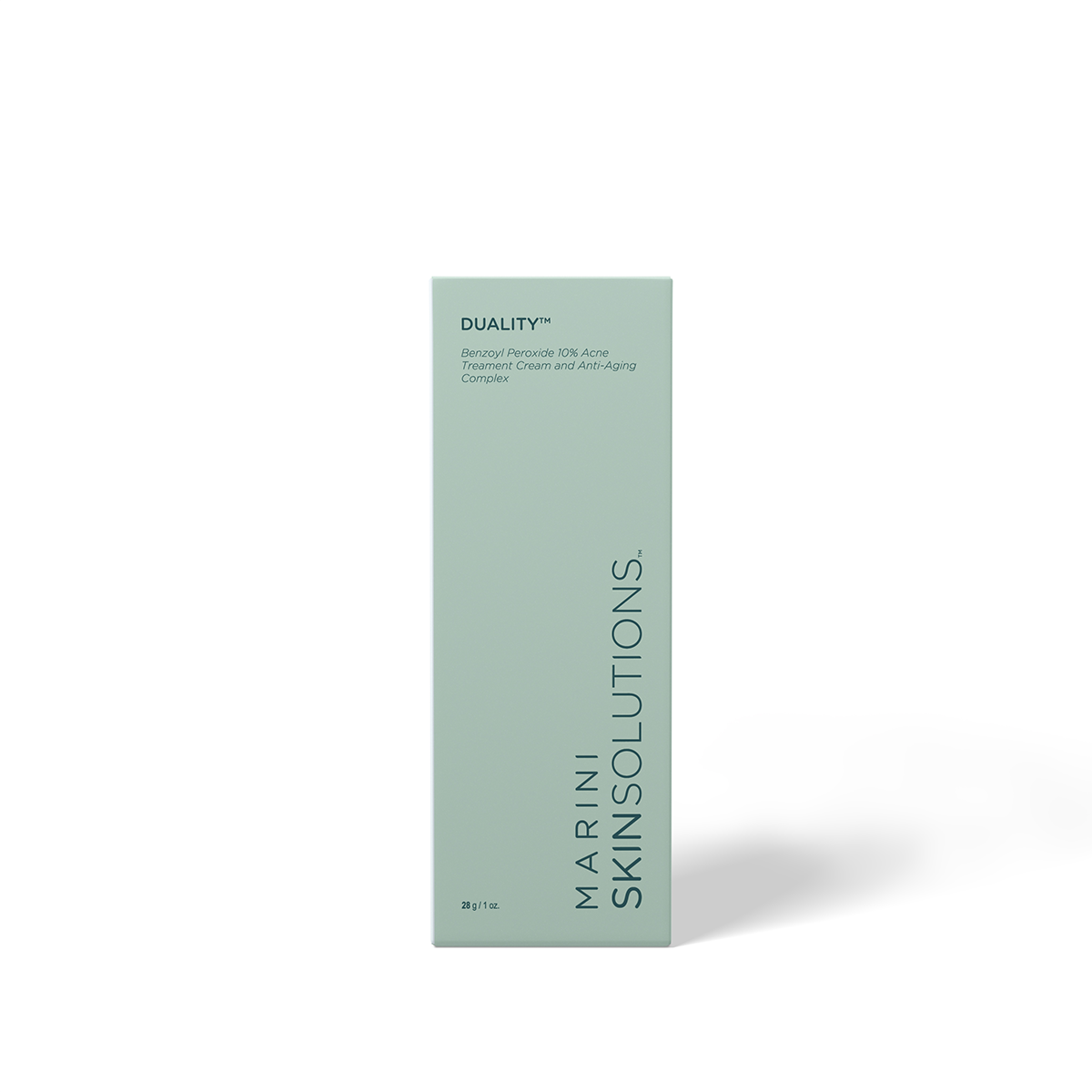 Marini Skin Solutions Duality box front. 1 oz/28g