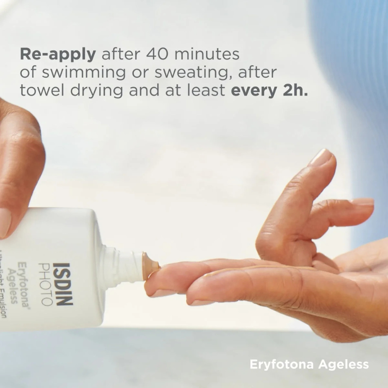 How to apply ISDIN Eryfotona Ageless 3.4 FL OZ / 100 ml