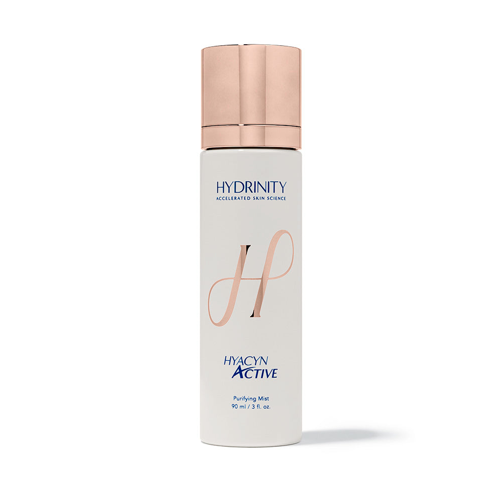 Hydrinity Hyacyn Active bottle on white background, 90ml/3 oz