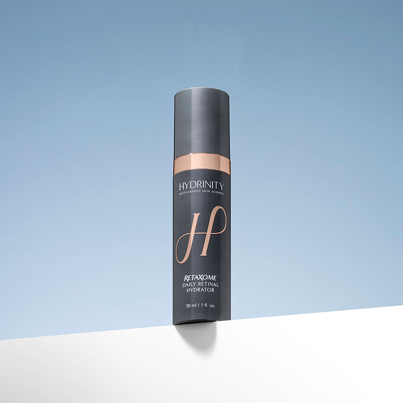 Hydrinity Retaxome package on two toned background, 30ml/1 fl. oz size