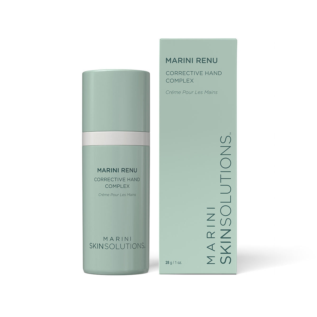 Marini ReNu Corrective Hand Complex bottle with box
