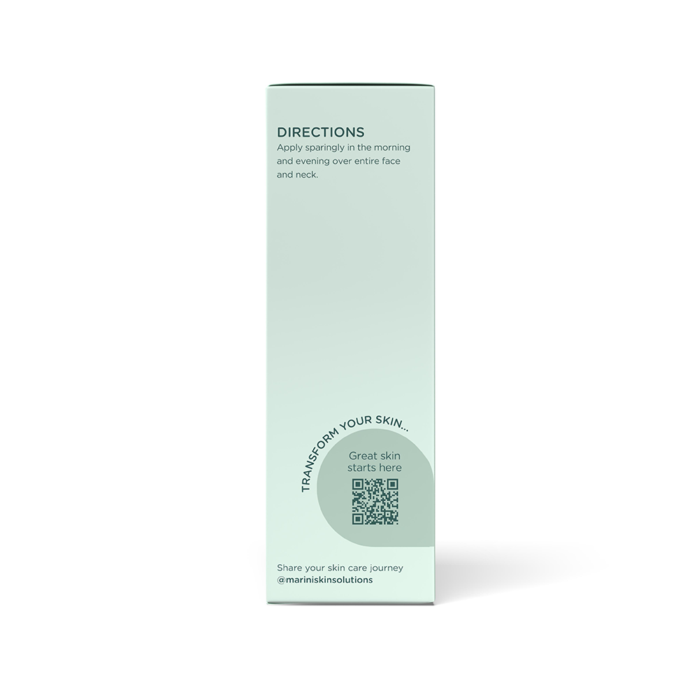 Marini Reboot PDRN Face Serum Box side with directions