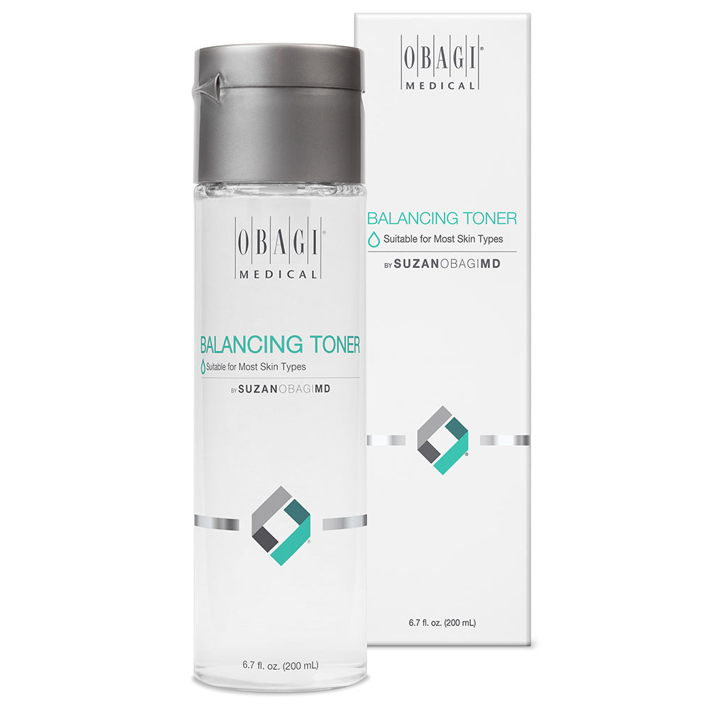 Obagi Balancing Toner bottle and packaging on a white background