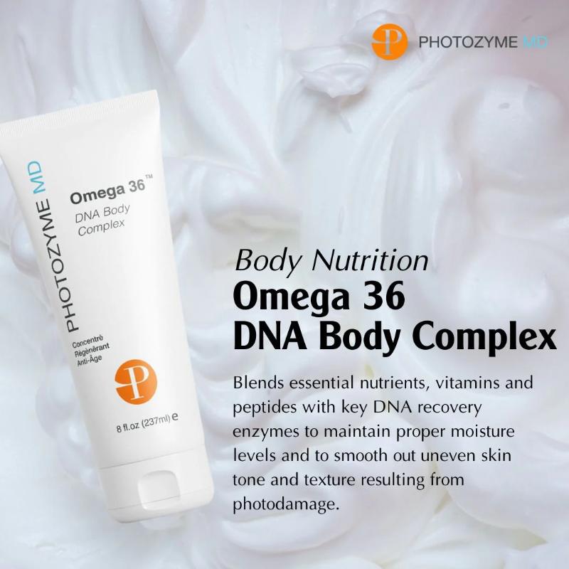 Photozyme MD Omega 36 Body Complex 8 fl oz / 237 ml contains nutrients, vitamins, peptides