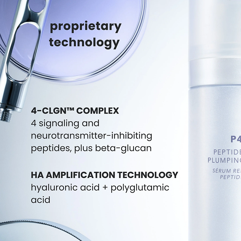 P46 Product packaging with text highlighting proprietary technology and ingredients.
