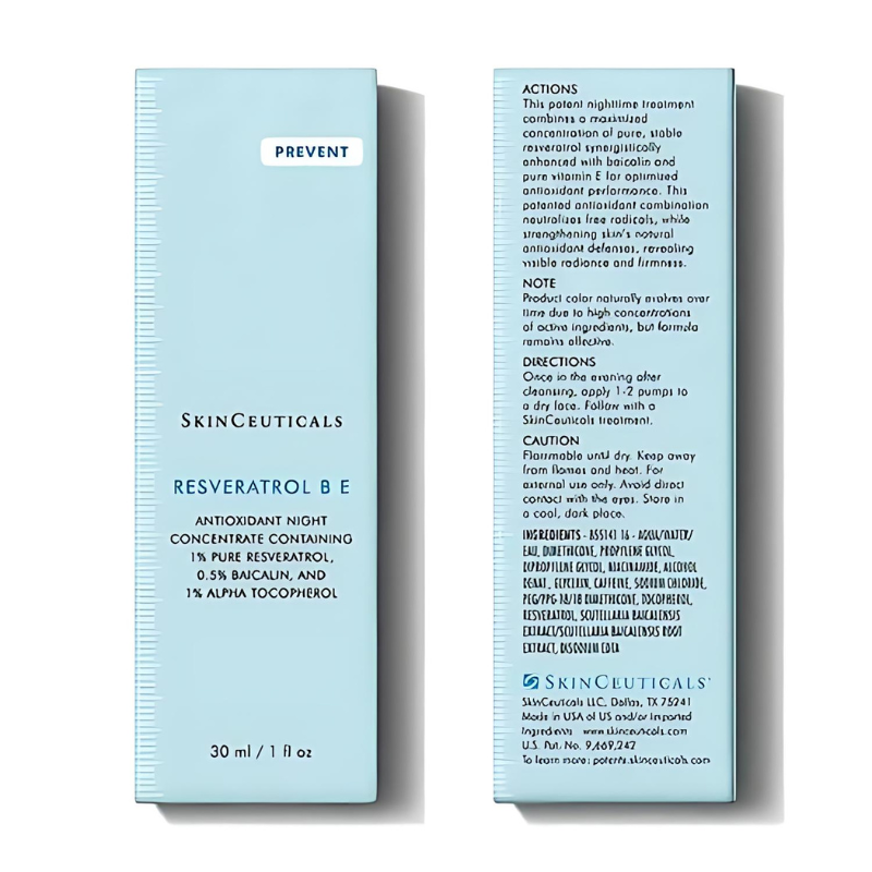 SkinCeuticals Resveratrol B E 30 ml / 1 fl oz with box front and back