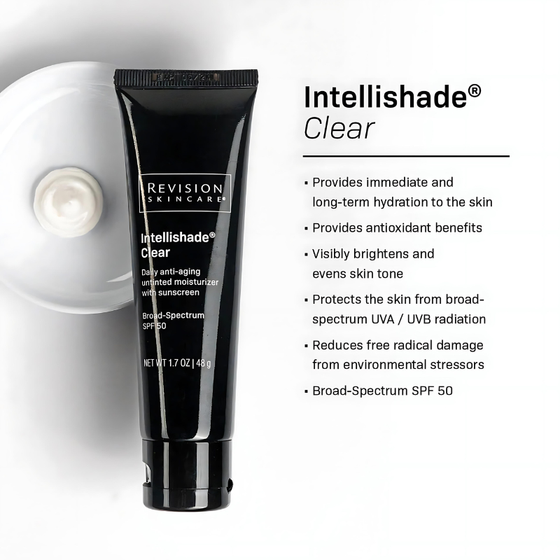 Revision Skincare Intellishade Clear Broad-Spectrum SPF 50 1.7 oz / 48 g immediate hydration