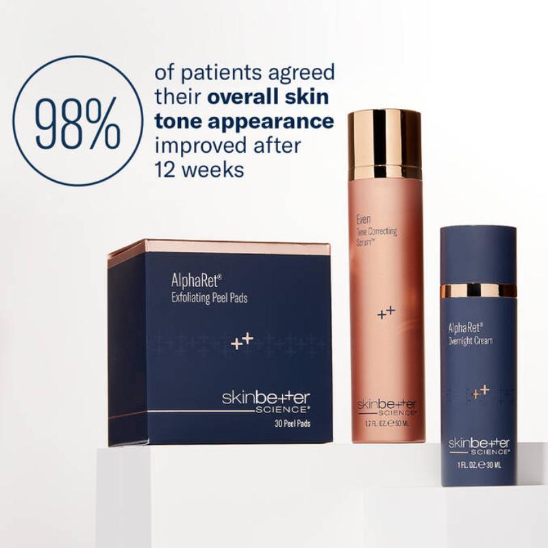 Benefits of skinbetter science Even Tone Correcting Serum 1.7 FL.OZ. e 50 ML after using it for 12 weeks