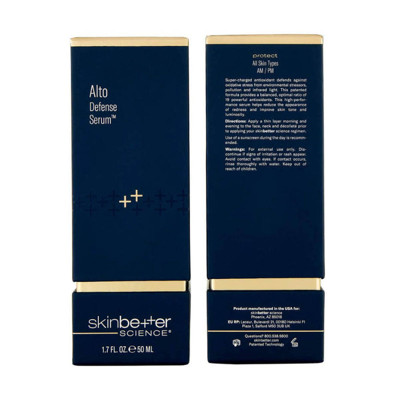 Alto Defense Serum™ 50ml with box front and back