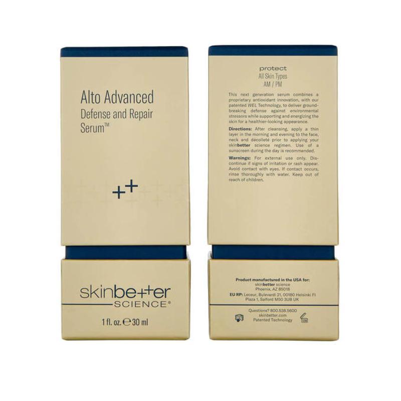 Alto Advanced Defense and Repair Serum 30 ml with box front and back