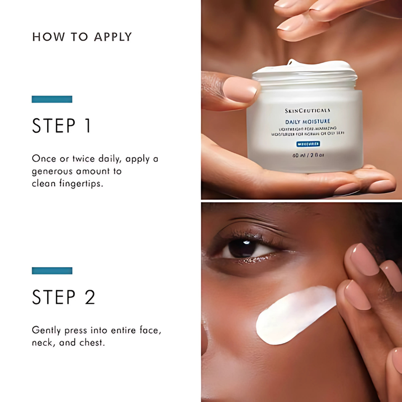 How to apply SkinCeuticals DAILY MOISTURE 60 ml / 2 fl oz