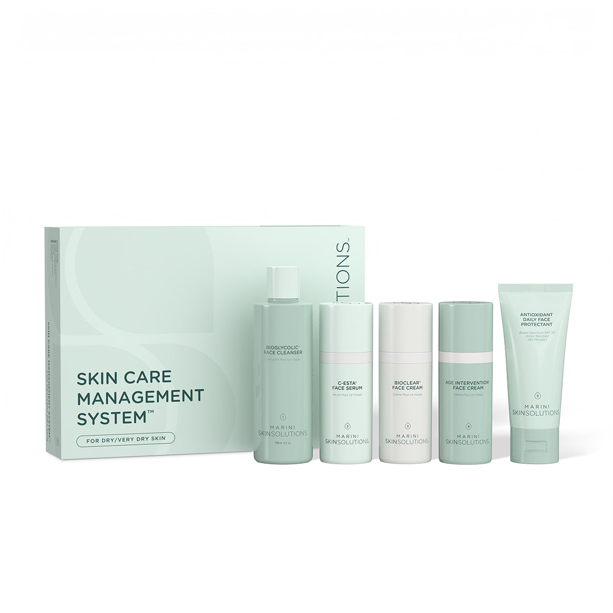 Marini Skin Solutions Dry/Very Dry Skin Care Management System, untinted