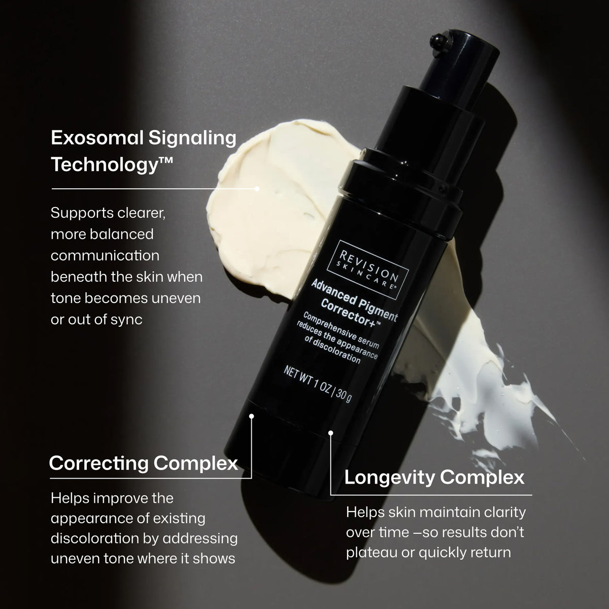 Revision Skincare Advanced Pigment Corrector+ how it works