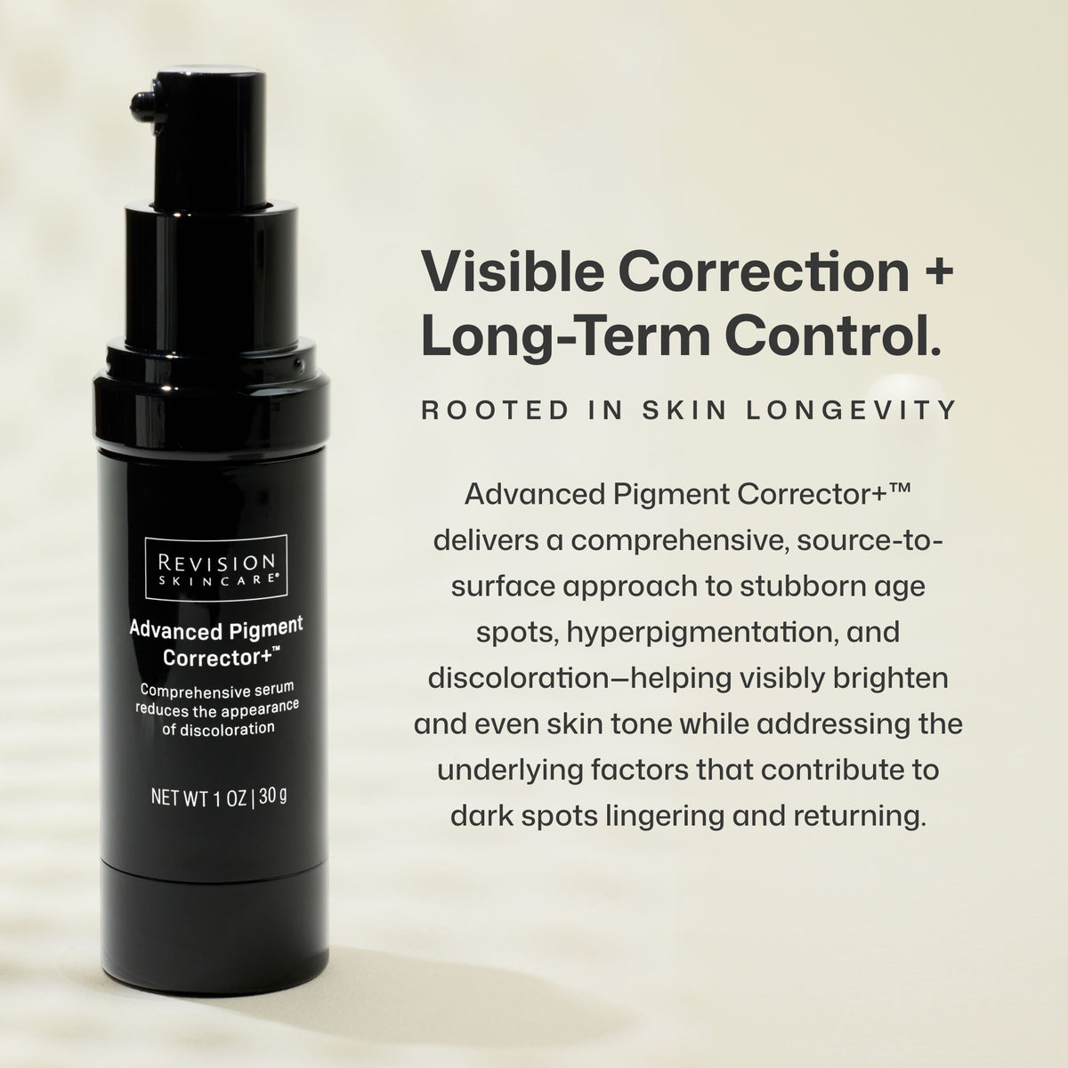 Revision Skincare Advanced Pigment Corrector+ blurb