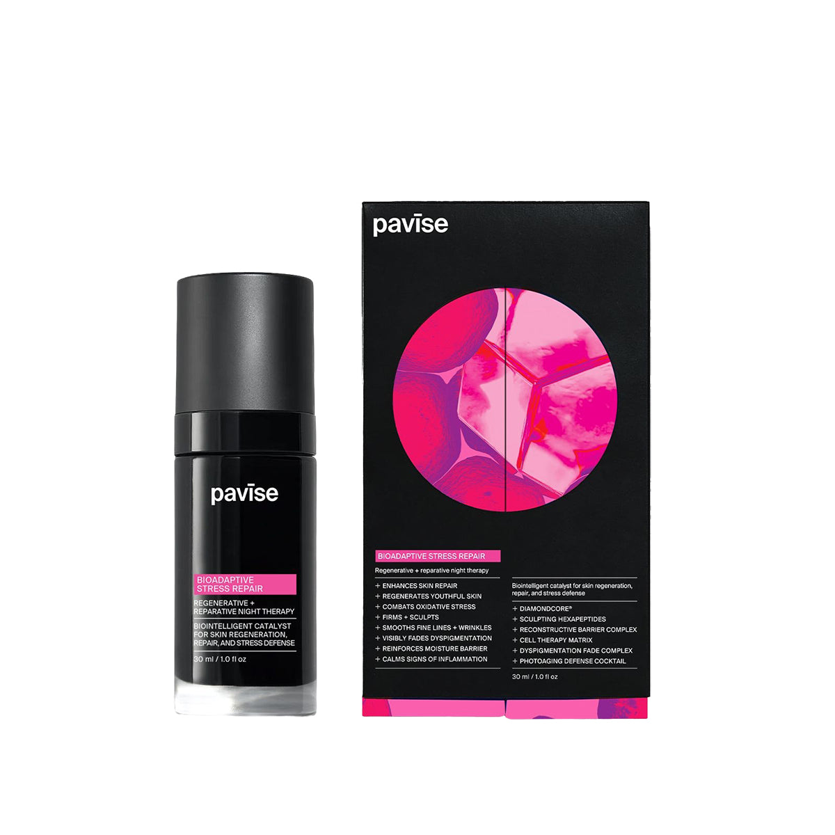 Pavise Bioadaptive Stress Repair with box.