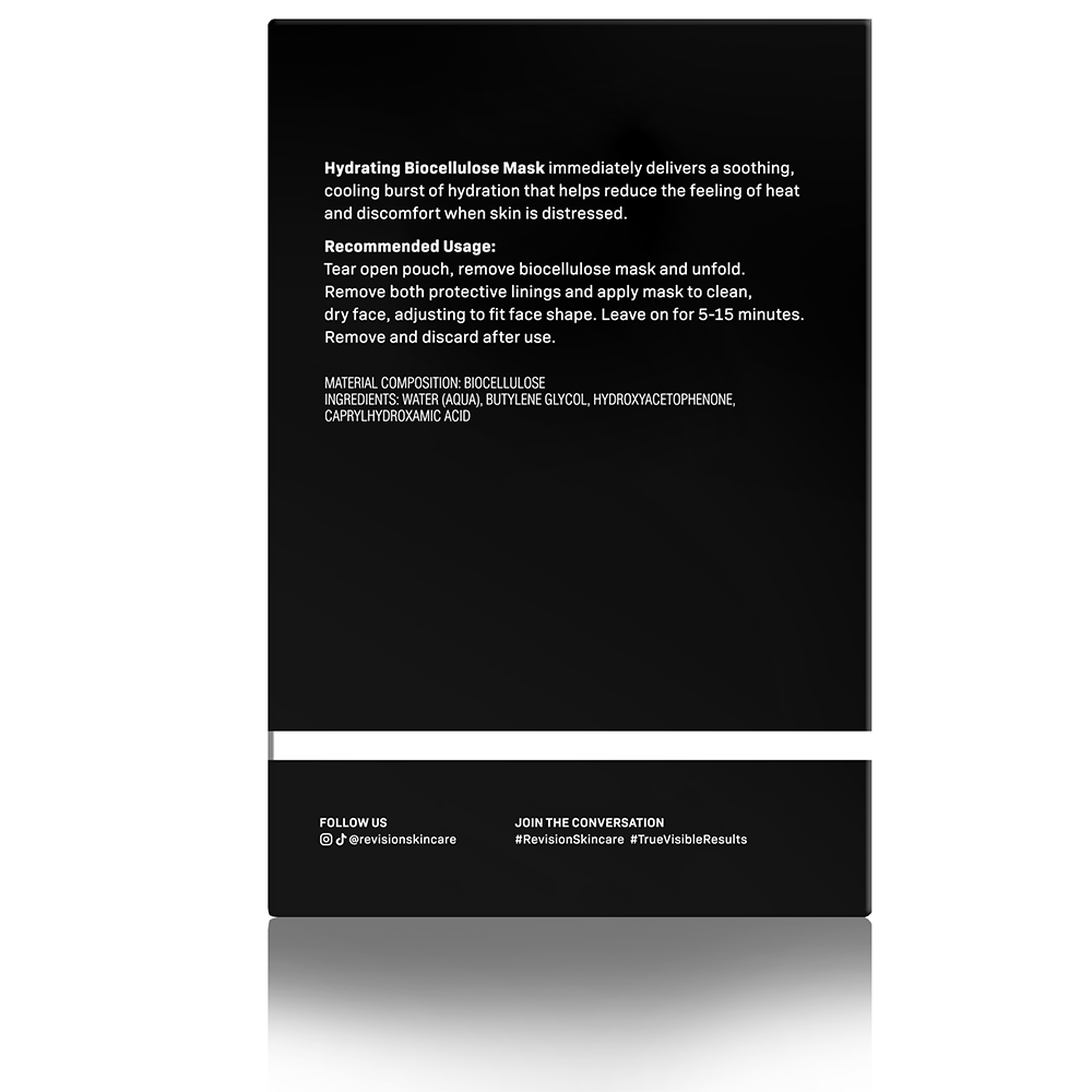 Revision Hydrating Biocellulose Mask box back