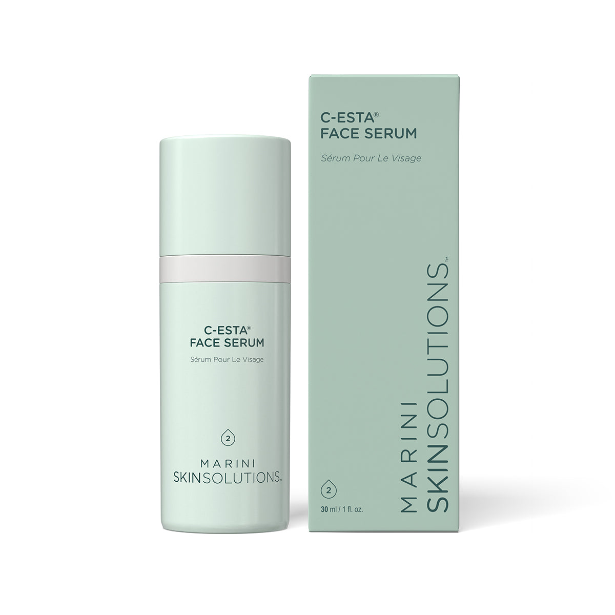 Marini Skin Solutions C-ESTA Face Serum with box. 30mL/1 oz size