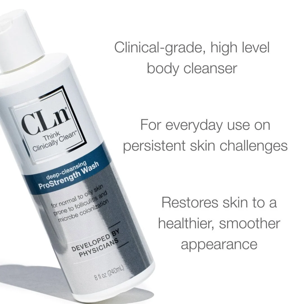 CLn ProStrength Wash 8 fl. oz. - Clinical-grade, high level body cleanser