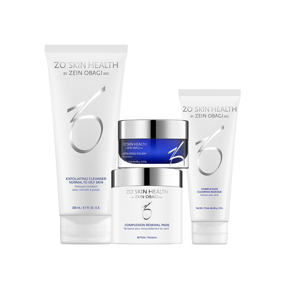 ZO Skin Health complexion clearing program on a white background
