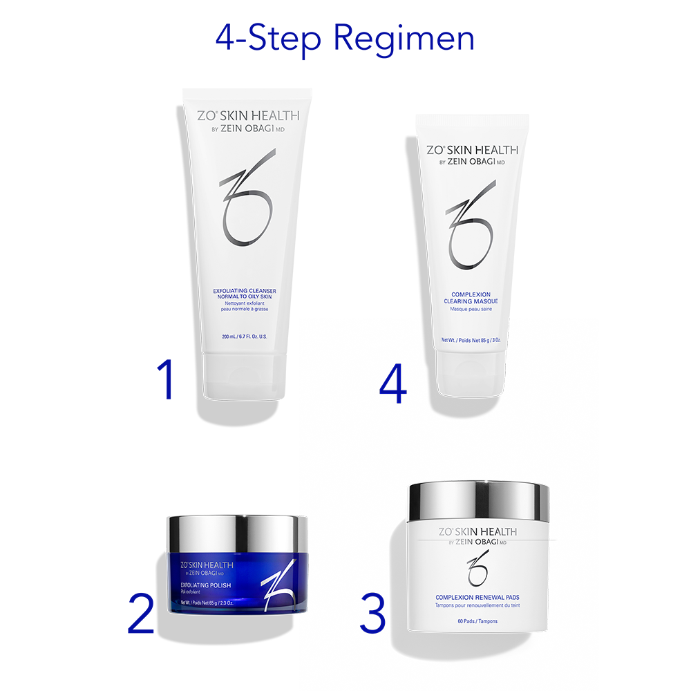 ZO Skin Health complexion clearing program on a white background