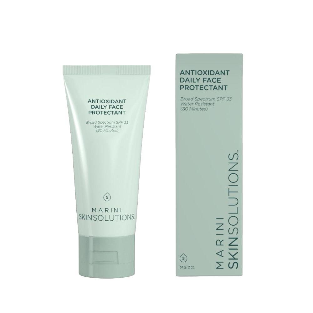 Marini Skinsolutions Antioxidant Daily Face Protectant tube and packaging on a white background