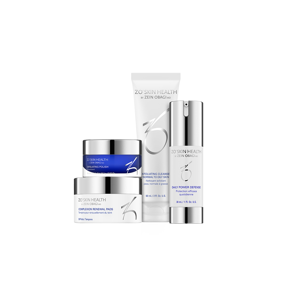 ZO Skin Health skincare products on a white background