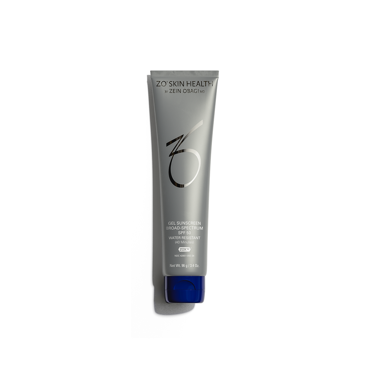 ZO Skin Health Gel Sunscreen Broad-Spectrum SPF 50. Water resistant. 96g/3.4 fl oz size