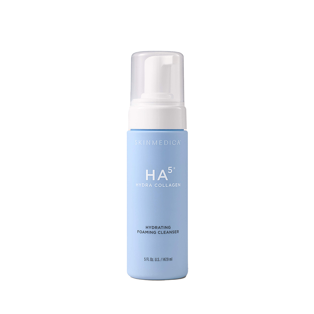 SkinMedica HA5 Hydra Collagen Foaming Cleanser packaging on white background