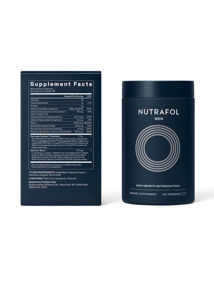 Nutrafol Men Core Boxed supplement facts