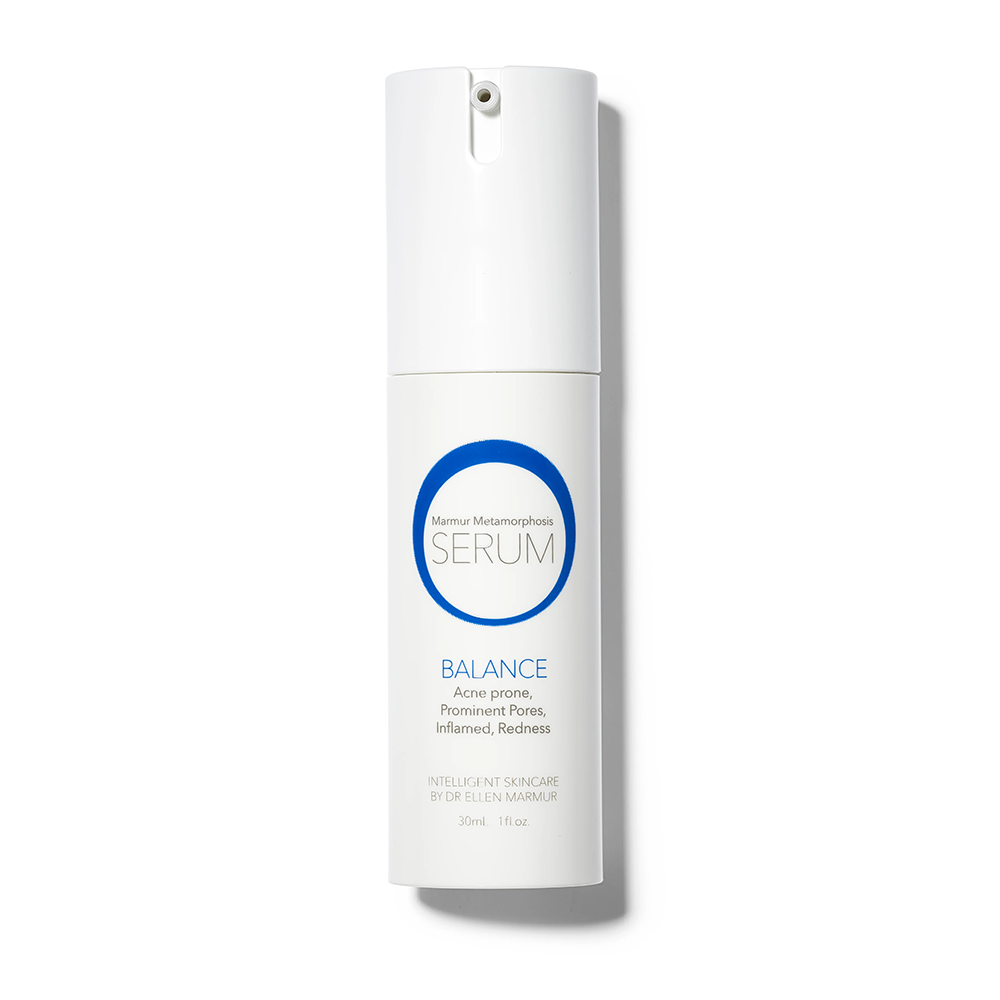 MMSkincare Balance Serum for acne prone skin bottle on white background