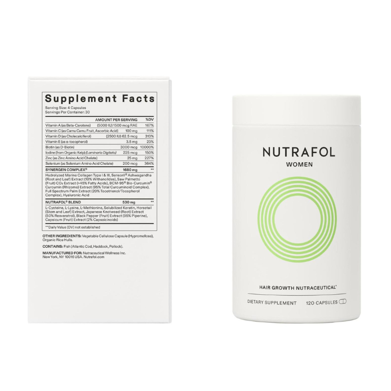 Nutrafol Womens Hair Growth Pack 3 Supplement Facts