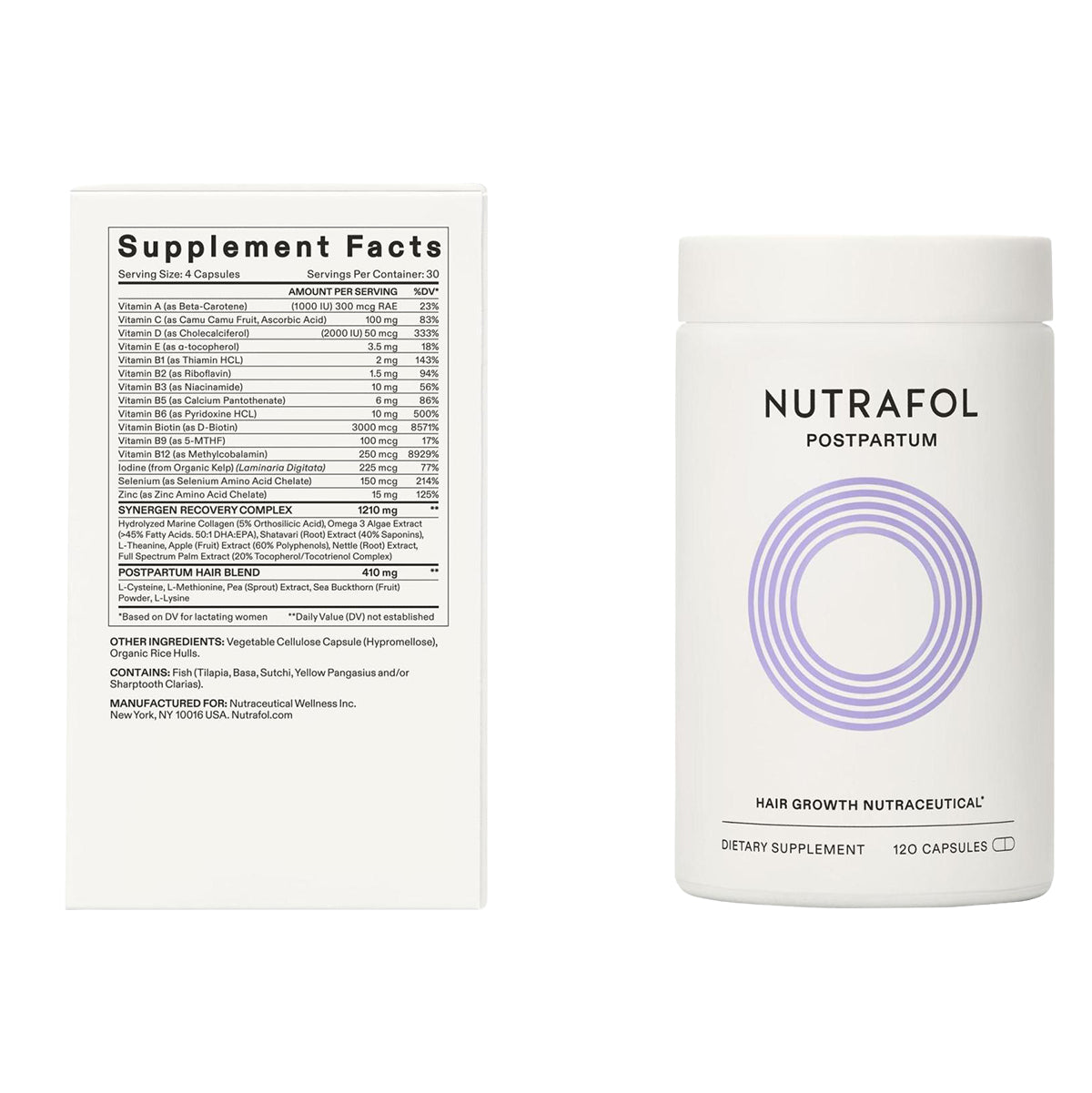 Nutrafol Postpartum Packaging