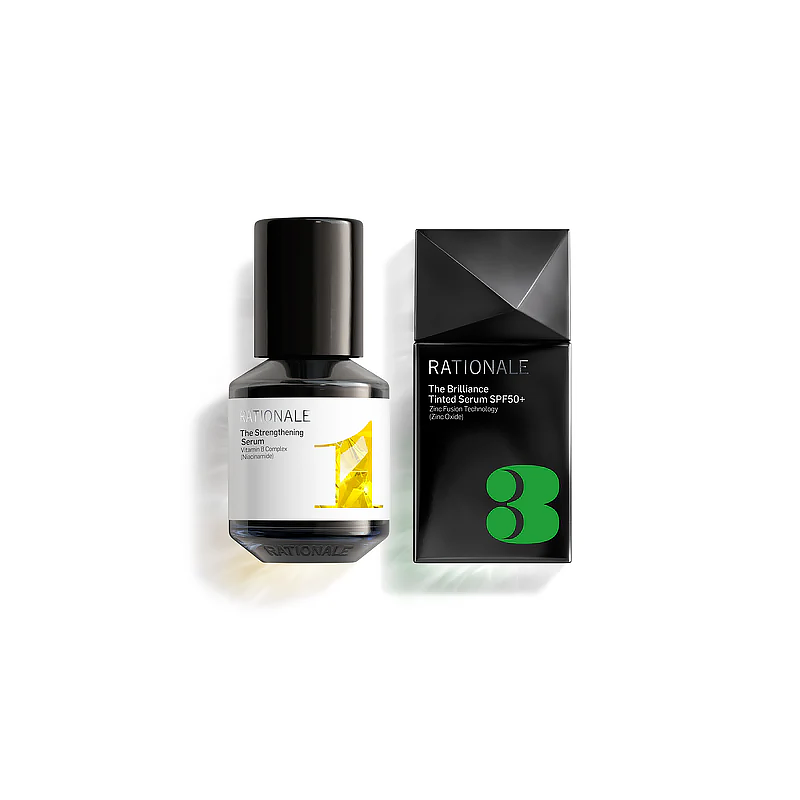 RATIONALE #1 The Strengthening Serum and #3 The Brilliance Tinted Serum SPF50+