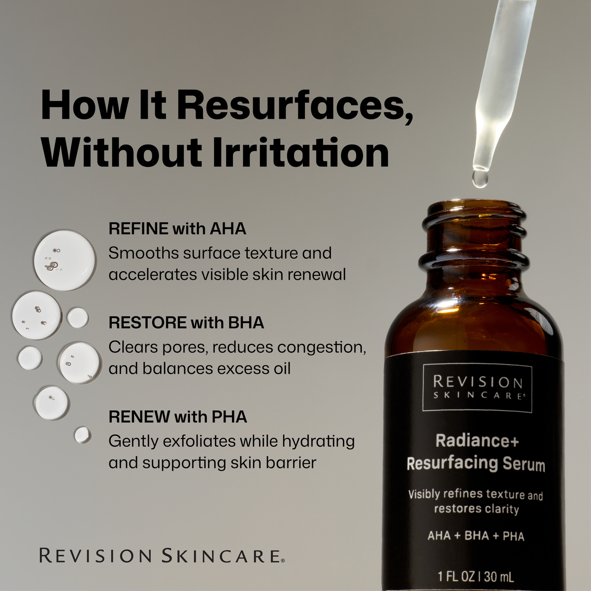Revision Skincare Radiance+ Resurfacing Serum resurfacing ingredients