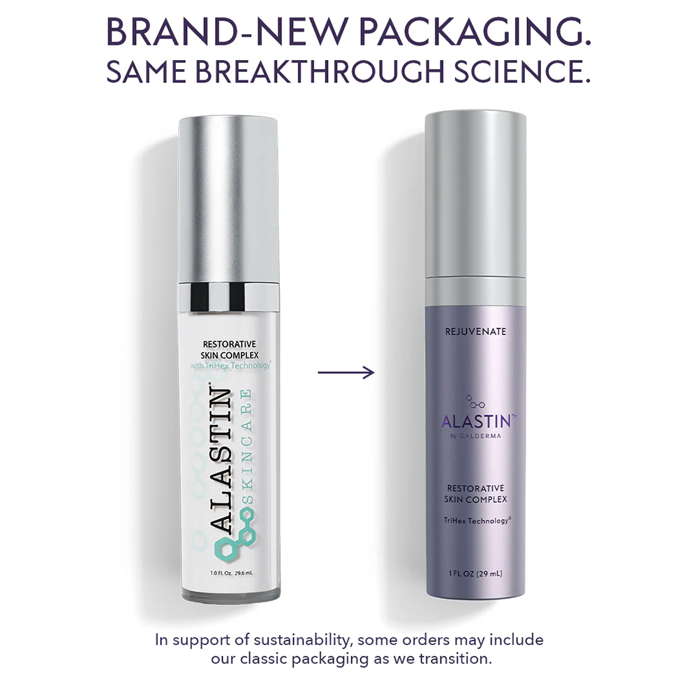 Alastin Skincare Restorative Skin Complex packaging change image