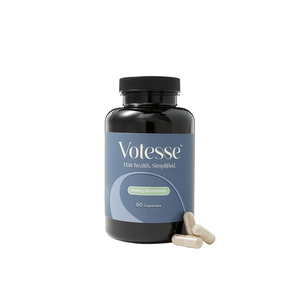 Votesse hair supplement capsules, 90 count. 30 day supply.